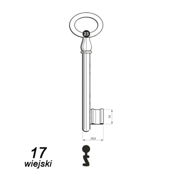 Numerowany Wiejski 17 - klucz surowy