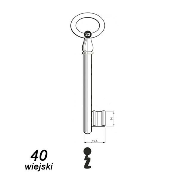 Numerowany Wiejski 40 - klucz surowy