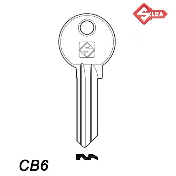 Silca 007 - klucz surowy - CB6