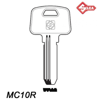 Silca 015 - klucz surowy mosiężny - MC10R