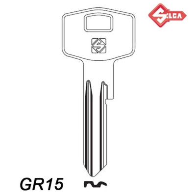 Silca 051 - klucz surowy mosiężny - GR15