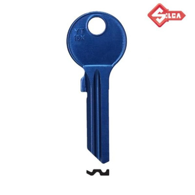 Silca 073 - klucz surowy aluminiowy - YT15X lekki niebieski