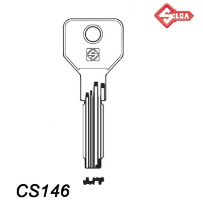 Silca 086 - klucz surowy mosiężny - CS146