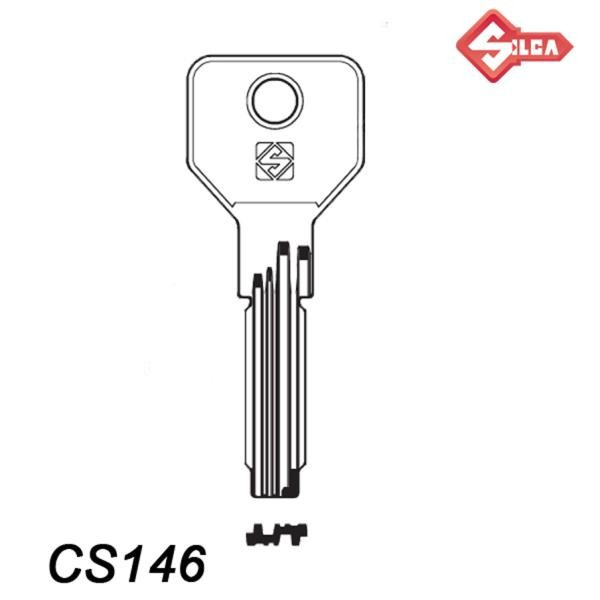 Silca 086 - klucz surowy mosiężny - CS146