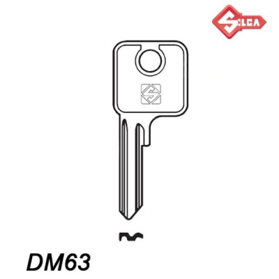 Silca 087 - klucz surowy - DM63