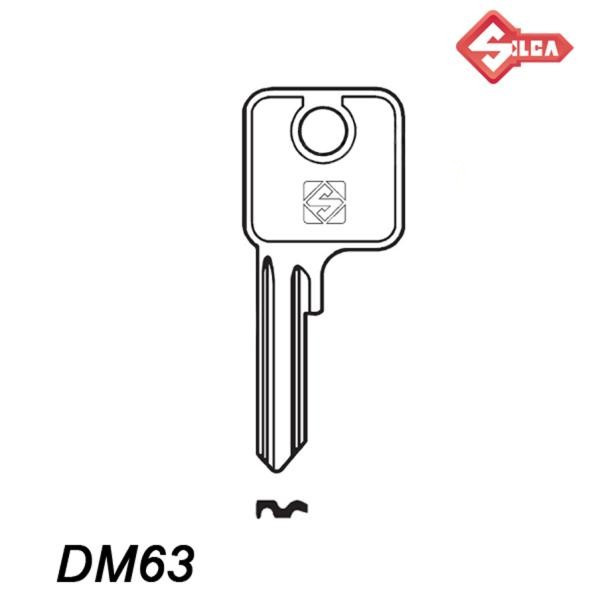 Silca 087 - klucz surowy - DM63