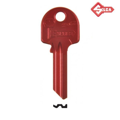 Silca 107 - klucz surowy aluminiowy - YT15L czerwony