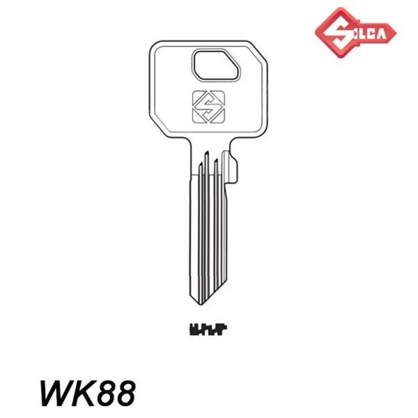 Silca 123 - klucz surowy - WK88