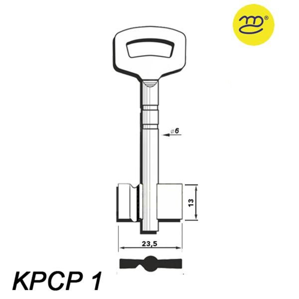 Zasuwowy 020 - klucz surowy - KPCP 1 - krótki