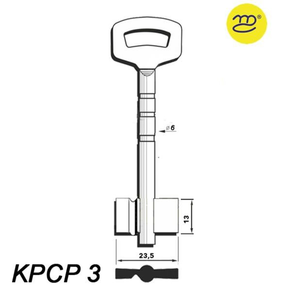Zasuwowy 022 - klucz surowy - KPCP 3 - długi