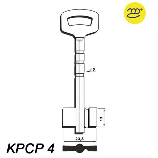 Zasuwowy 023 - klucz surowy - KPCP 4 - długi