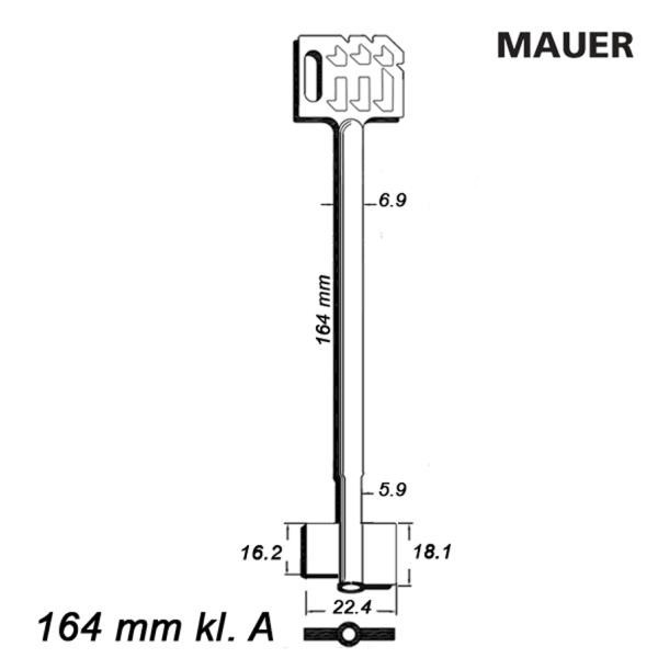 Zasuwowy 027 - Mauer 164 mm kl. A - klucz surowy
