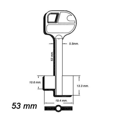 Zasuwowy 072 - Wittkopp 53 mm kl. A - klucz surowy
