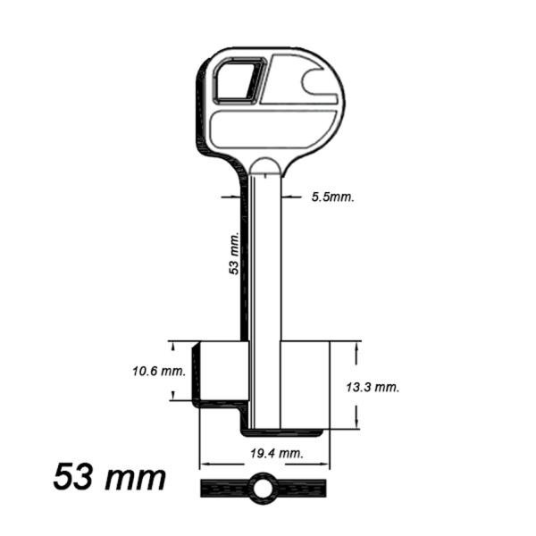 Zasuwowy 072 - Wittkopp 53 mm kl. A - klucz surowy