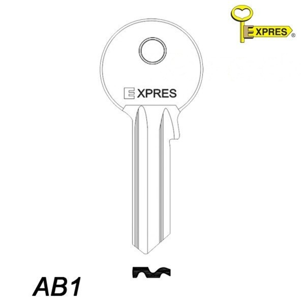 Expres 002 - klucz surowy mosiężny - AB1