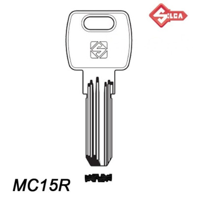 Expres 023 - klucz surowy mosiężny - MC15R
