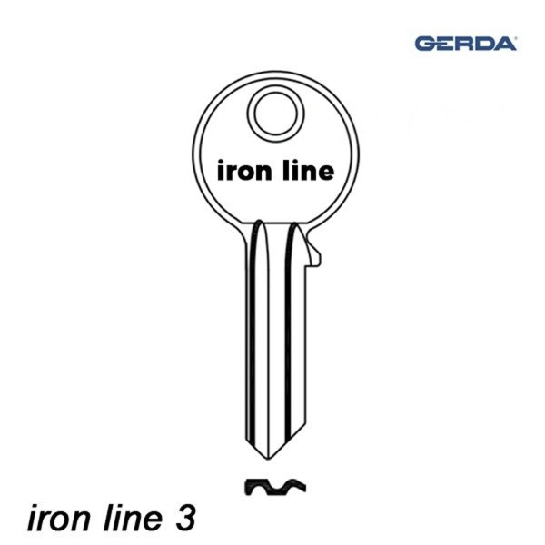 Gerda 010 - klucz surowy - iron line 3
