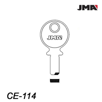 JMA 118 - klucz surowy mosiężny - CE-114