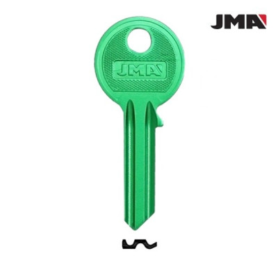 JMA 133 - klucz surowy aluminiowy - U-5D zielony