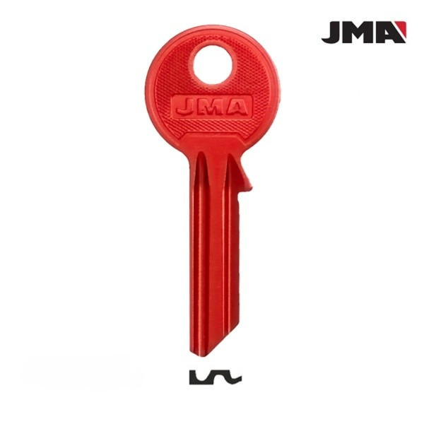 JMA 140 - klucz surowy aluminiowy - LB-2D czerwony