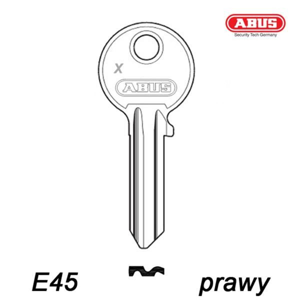 Abus 023 - klucz surowy - do wkładek E45 - prawy