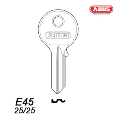 Abus 008 - klucz surowy - do wkładek E45 25/25