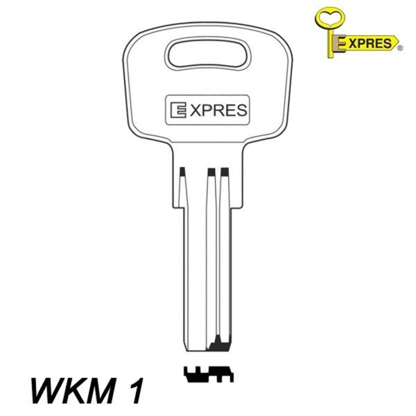 Expres 038 - klucz surowy mosiężny - WKM1
