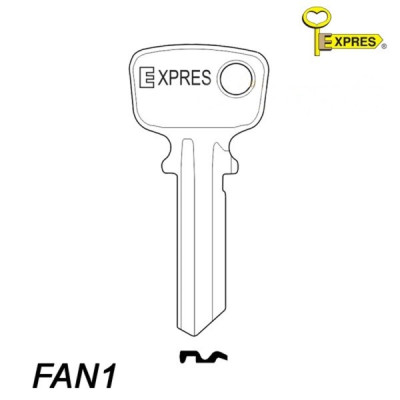 Expres 053 - klucz surowy mosiężny - FAN1