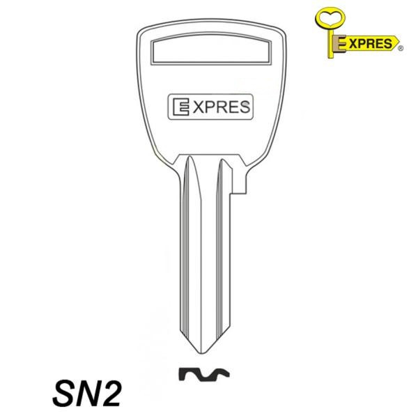 Expres 062 - klucz surowy mosiężny - SN2