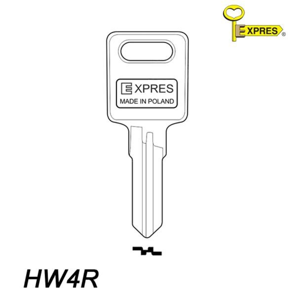 Expres 092 - klucz surowy mosiężny - HW4R