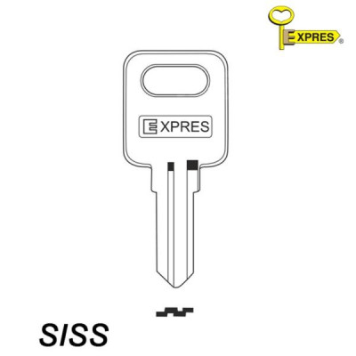 Expres 104 - klucz surowy mosiężny - SISS