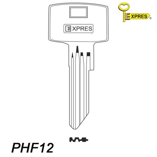 Expres 115 - klucz surowy mosiężny - PHF12