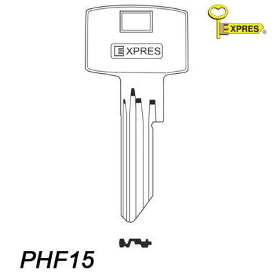 Expres 116 - klucz surowy mosiężny - PHF15