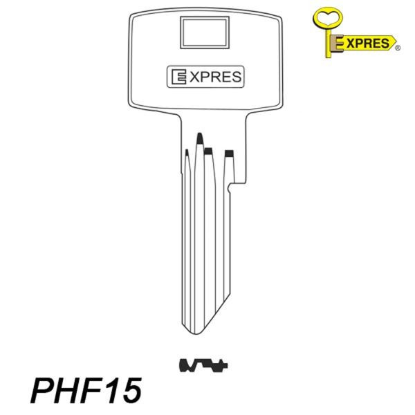Expres 116 - klucz surowy mosiężny - PHF15