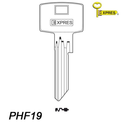 Expres 118 - klucz surowy mosiężny - PHF19