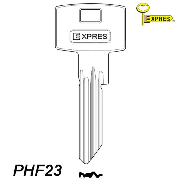 Expres 119 - klucz surowy mosiężny - PHF23