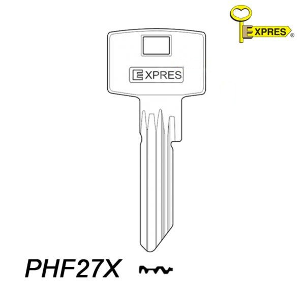 Expres 197 - klucz surowy mosiężny - PHF27X