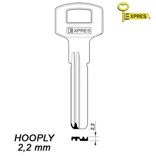 Expres 203 - klucz surowy mosiężny - HOOPLY