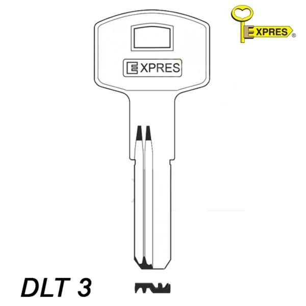 Expres 222 - klucz surowy mosiężny - DLT3