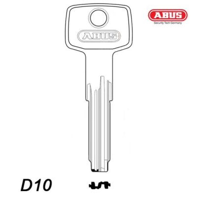 Abus 002 - klucz surowy - do wkładek D10