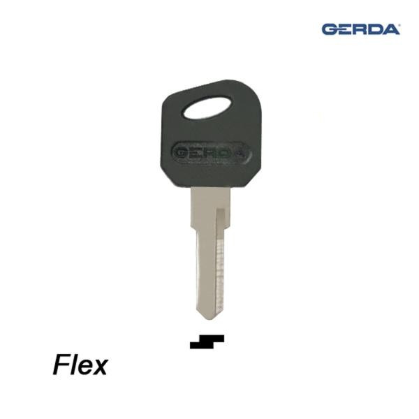 Gerda 049 - klucz surowy - do zabezpieczeń rowerowych nr 4 - Flex