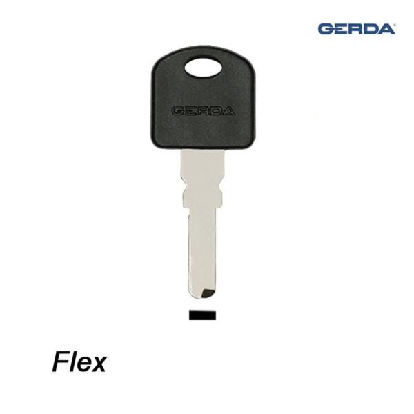 Gerda 052 - klucz surowy - do zabezpieczeń rowerowych nr 7 - Flex