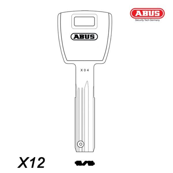 Abus 031 - klucz surowy - do wkładek X12