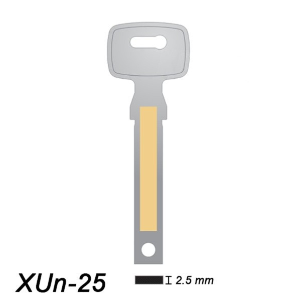 X-Key 009 - klucz surowy - XUn-25
