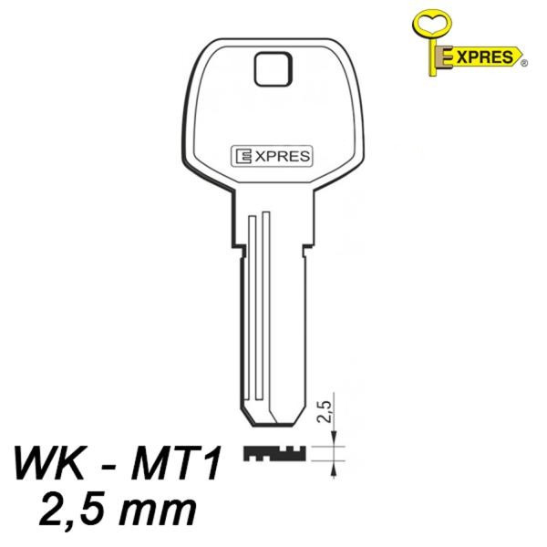 Expres 145 - klucz surowy mosiężny - WK-MT1