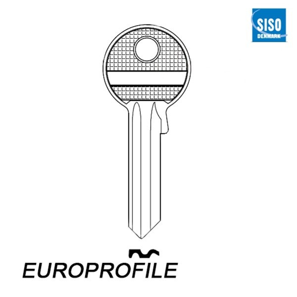 Mieszkaniowy 209 - klucz surowy mosiężny - SISO Europrofile