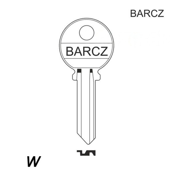 Mieszkaniowy 016 - klucz surowy mosiężny - BARCZ W