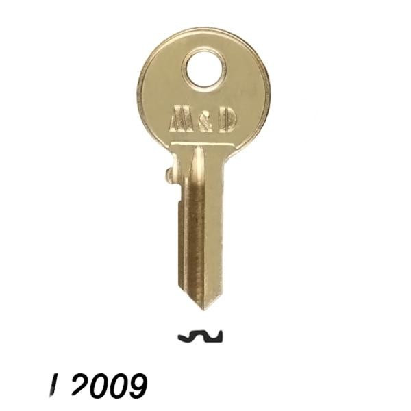 Mieszkaniowy 138 - klucz surowy mosiężny - M&D PL2009