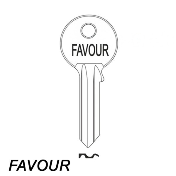 Mieszkaniowy 025 - klucz surowy stalowy - Favour