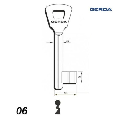 Numerowany Gerda 06 - klucz surowy